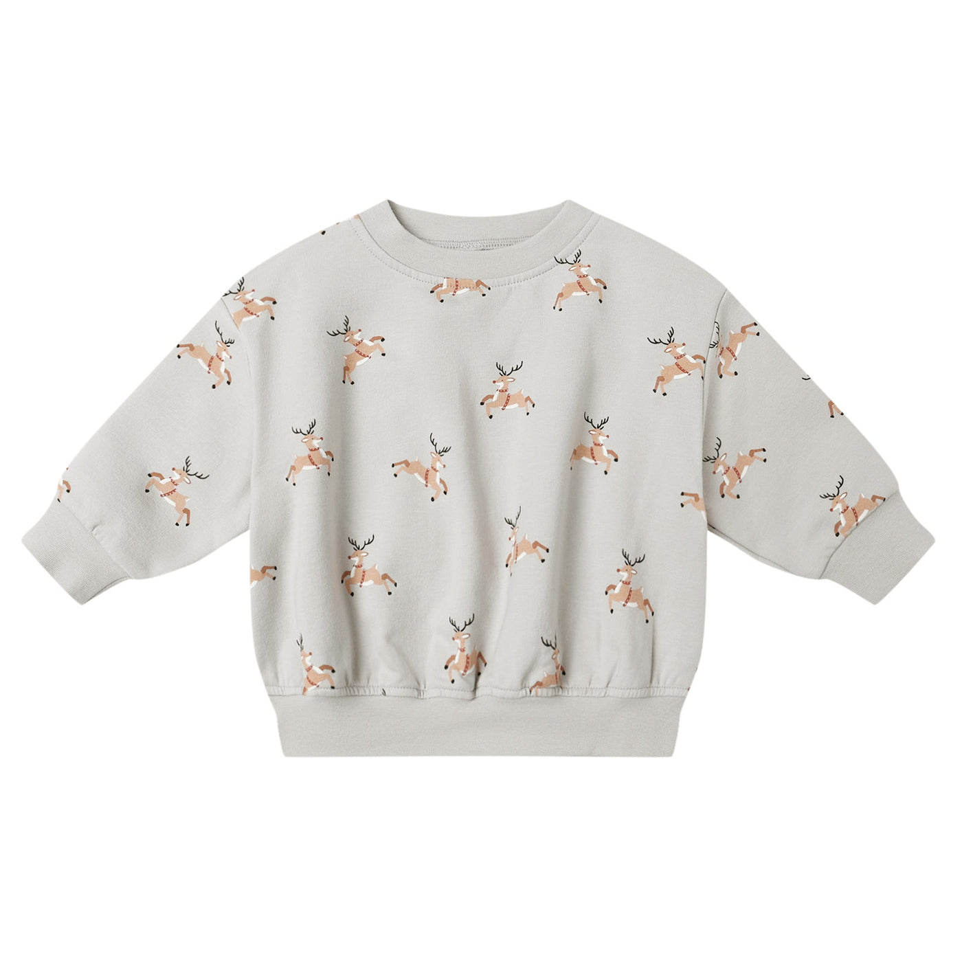 quincy mae Relaxed Fleece Sweatshirt - Reindeer