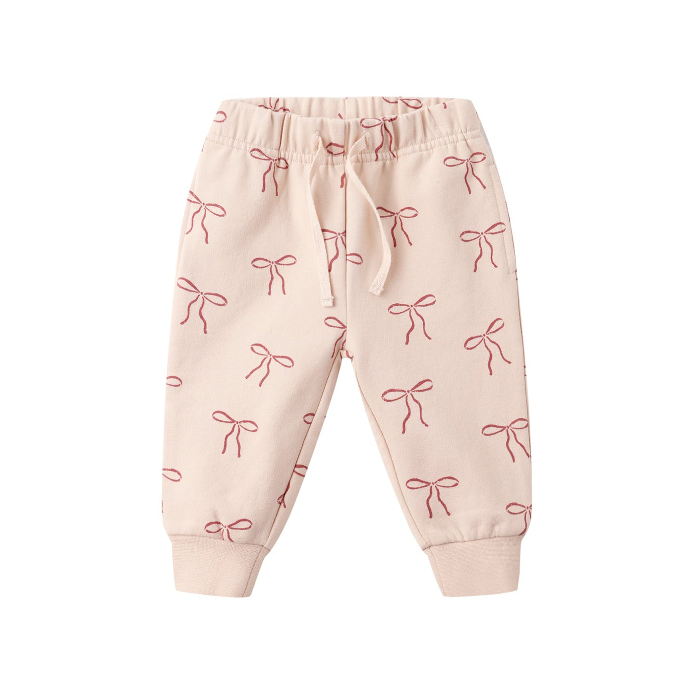 quincy mae Relaxed Fleece Sweatpant - Red Bows