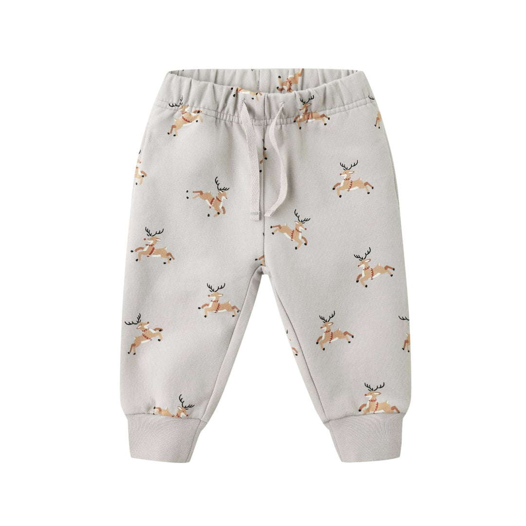 quincy mae Relaxed Fleece Sweatpant - Reindeer