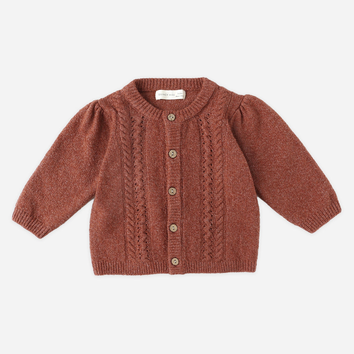 quincy mae Holly Cardigan - Cranberry