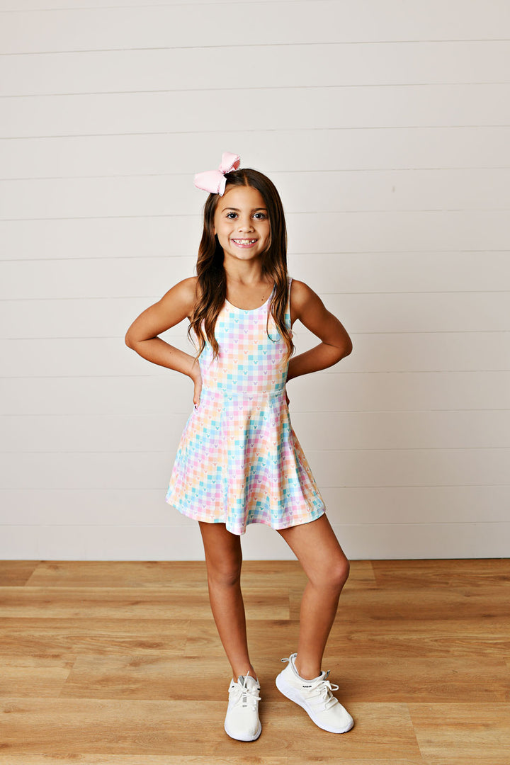 Tennis Dress - Gingham Mouse