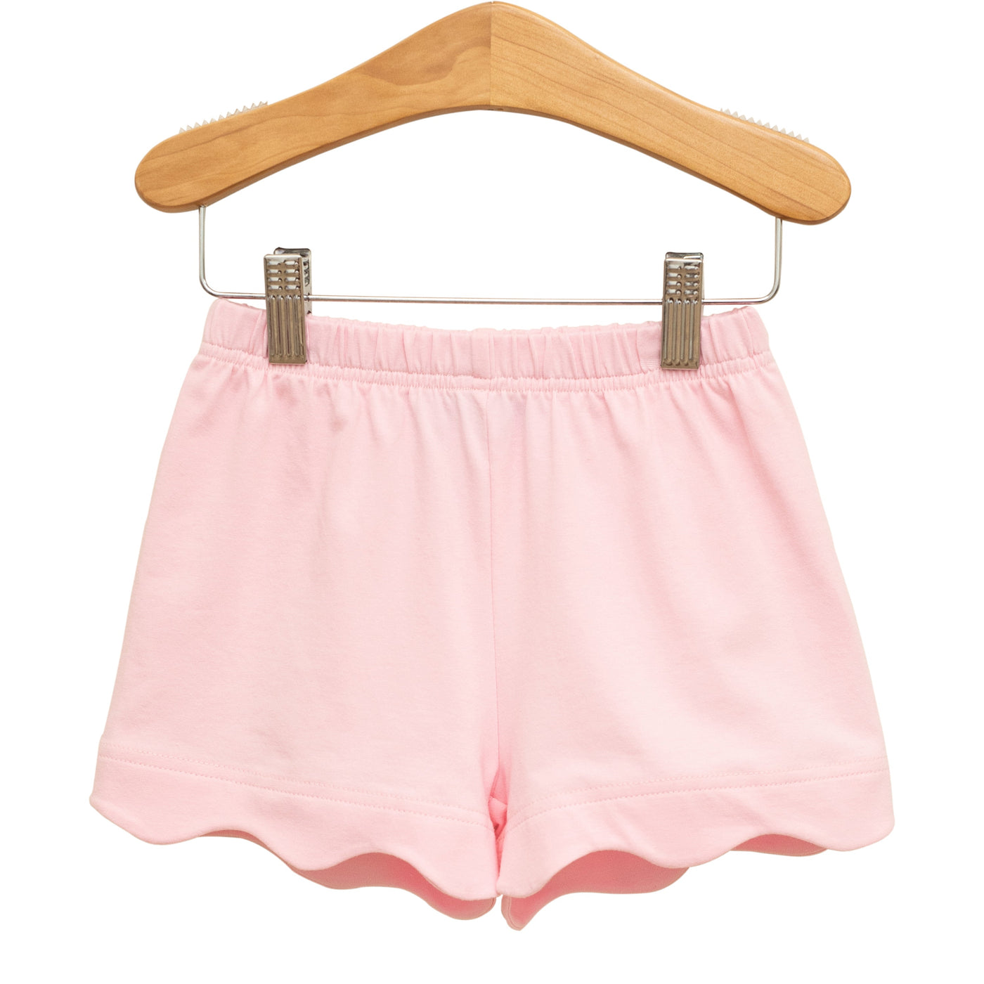 Scalloped Shorts - Light Pink