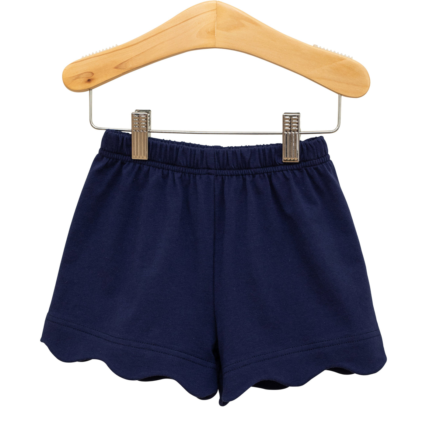 Scalloped Shorts - Navy