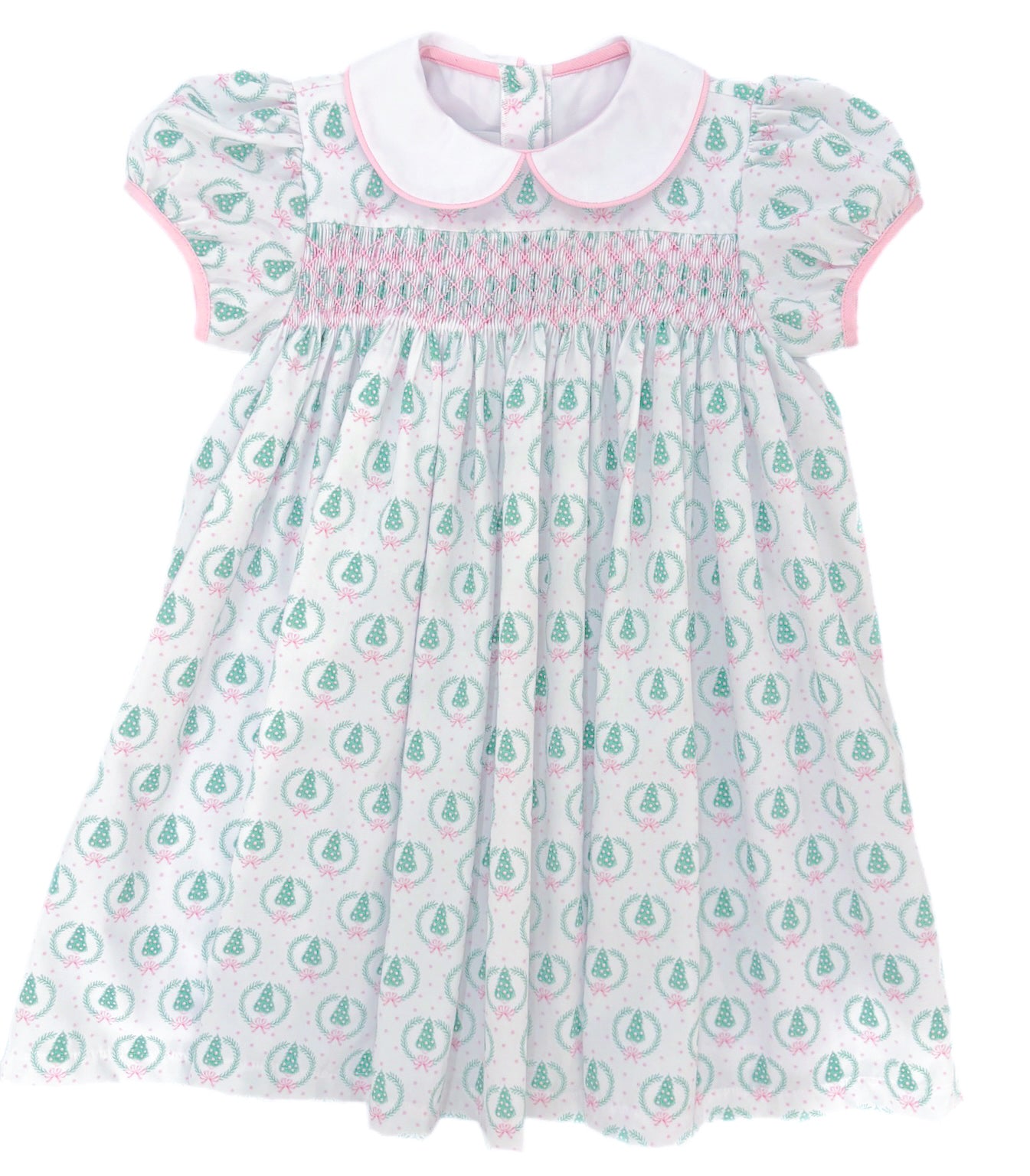 Sutton Smocked Dress - Oh Christmas Tree