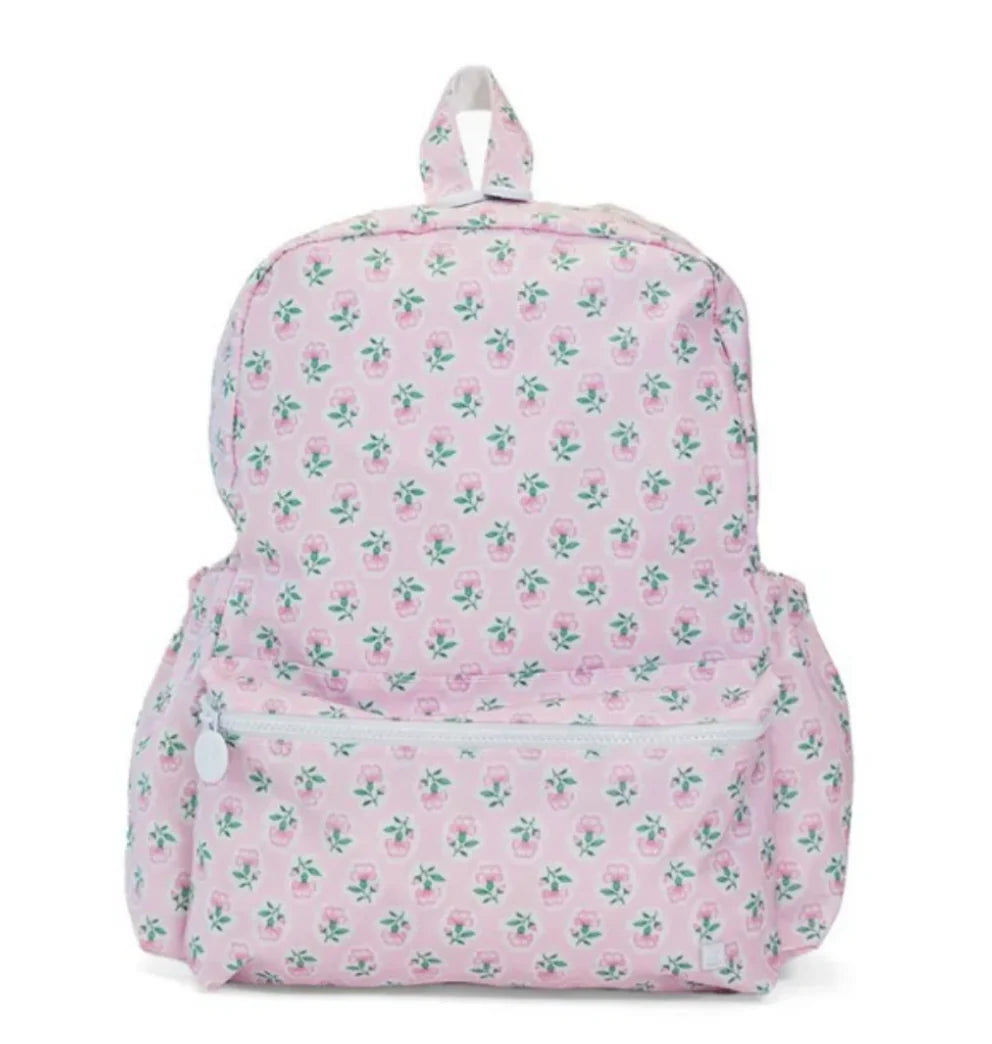 TRVL backpacker petite fleur pink