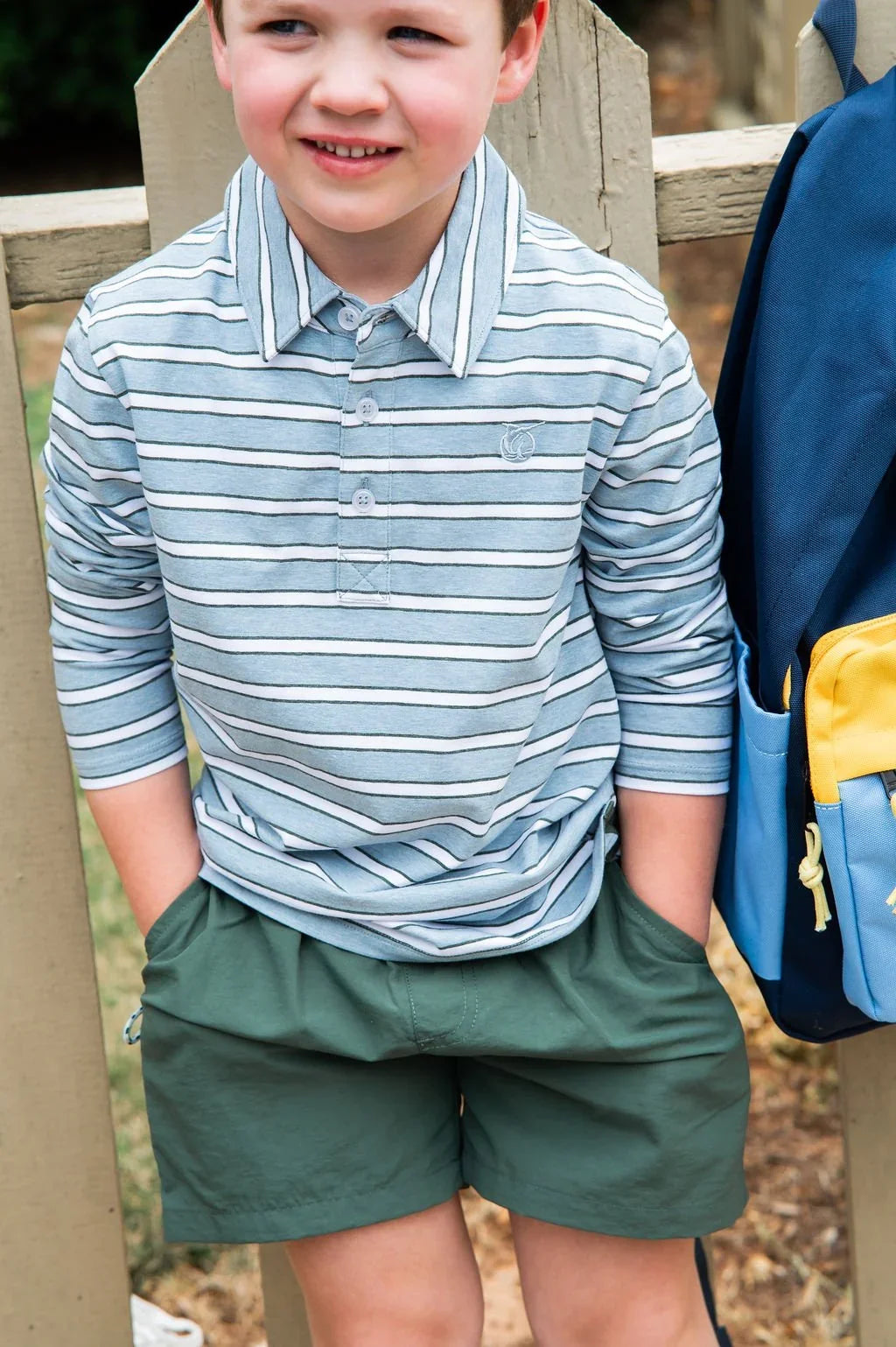 LS Cotton Polo - Arona Stripe