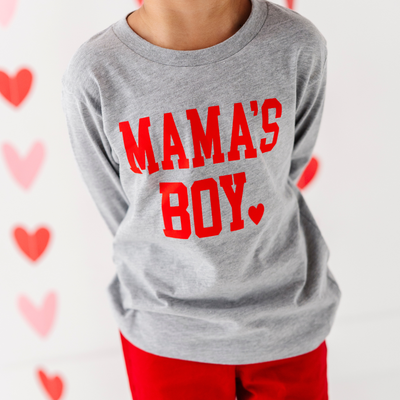 Mama's Boy Shirt - Gray