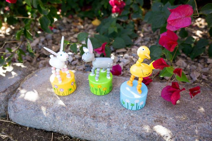 Duck &amp; Bunny Push Puppet