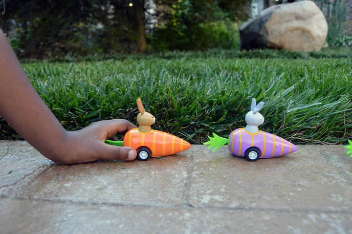 Pull Back Toy - Easter Bunny in Carrot
