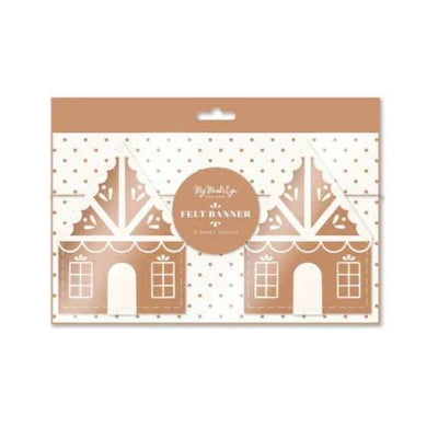 Banner - Felt Gingerbread House