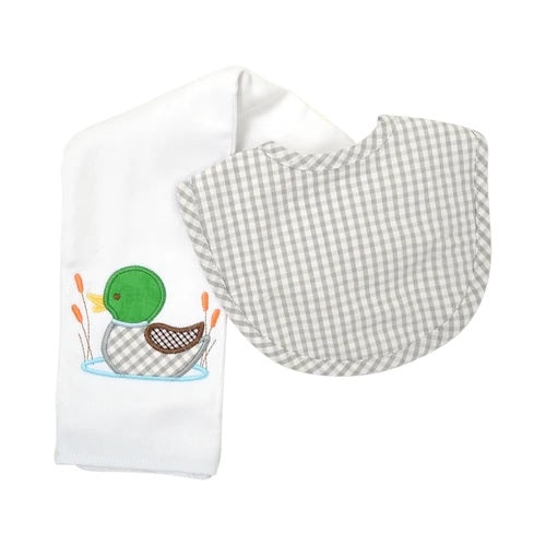 3 Marthas Bib & Burp Box Set - Mallard