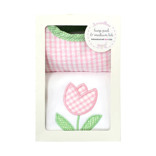 3 Marthas Bib & Burp Box Set - Tulip