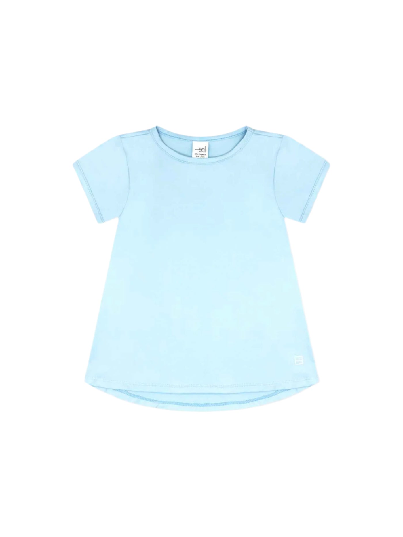 Bridget Basic Tee - Cotton Candy Blue