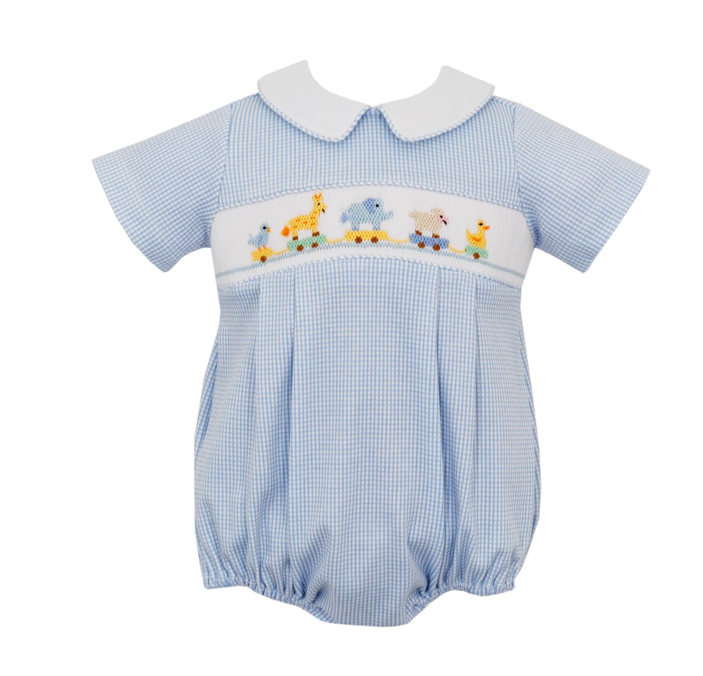 Smocked Bubble - Blue Pull Toys
