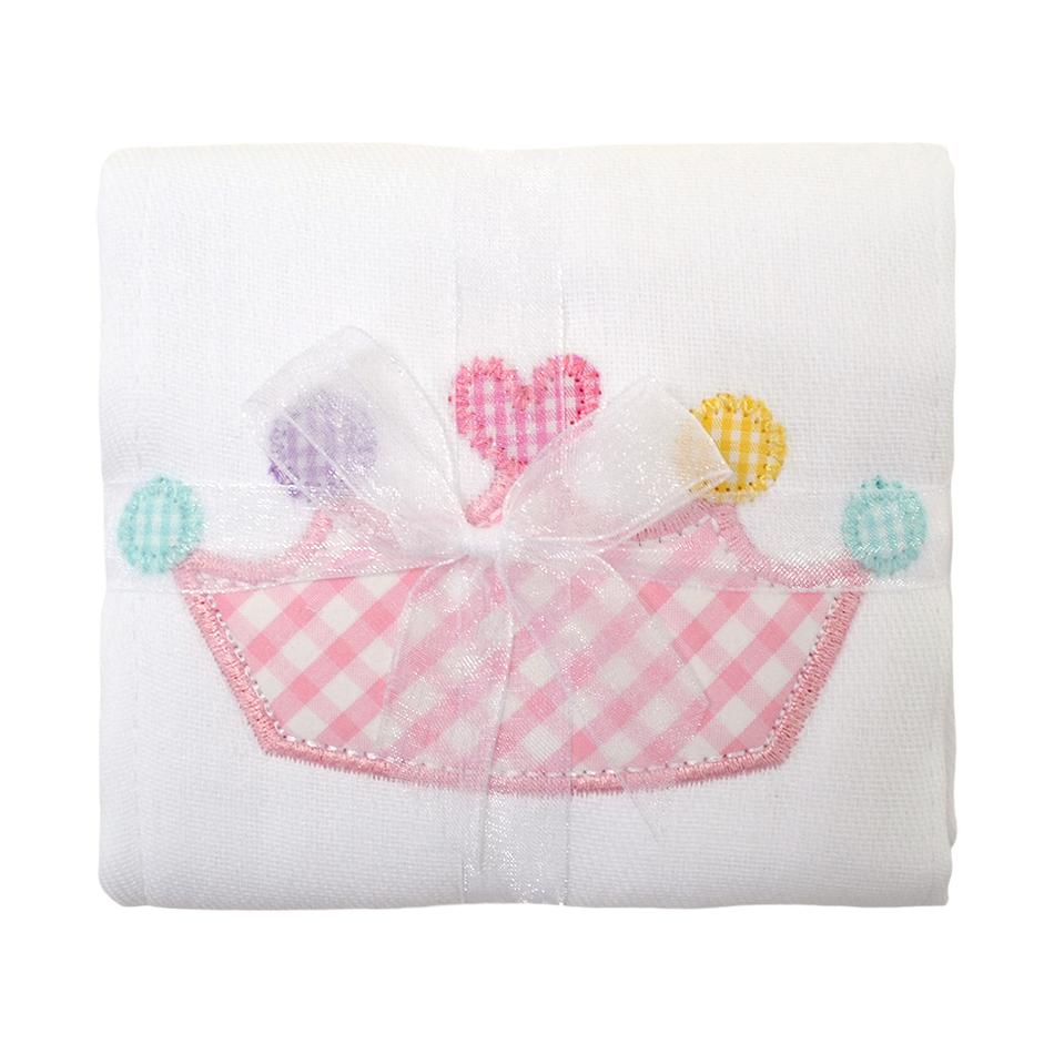 3 Marthas Applique Burp - Princess
