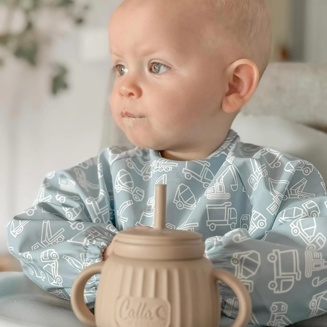 Grayson Long Sleeve Bib - Powder Blue - Construction