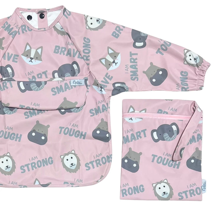 calla grayson long sleeve bib petal pink affirmations 1