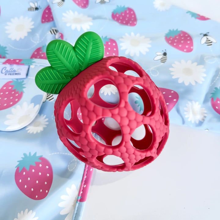 Strawberry Patch Silicone Teether