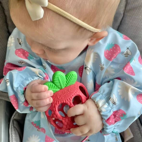 Strawberry Patch Silicone Teether