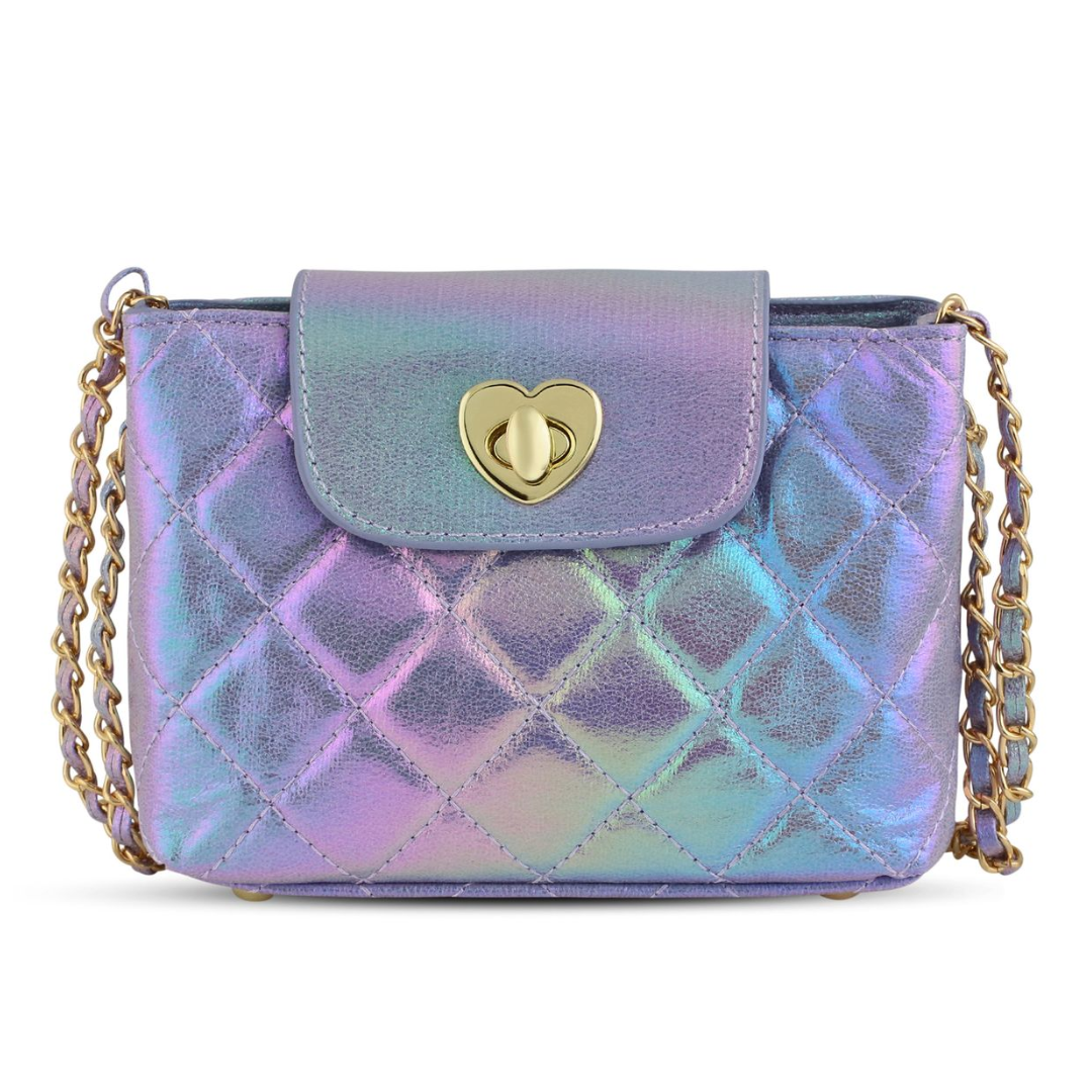 carrying kind Paige Purse - Lavender Metallic