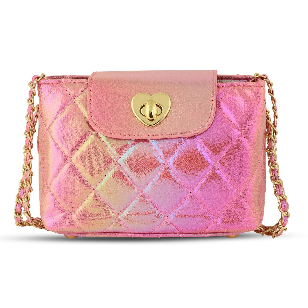 carrying kind Paige Purse - Pink Metallic