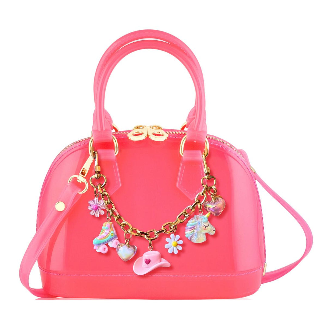 carrying kind Cate Jelly Purse - Bubblegum Pink - Lets Go Girls