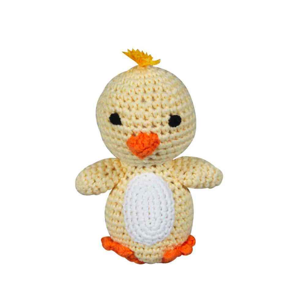 Chick Hand Crochet Rattle