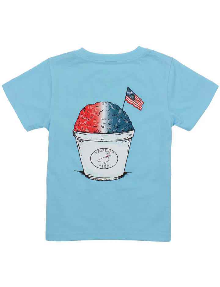 T-Shirt Short Sleeve - American Chillin - Aqua