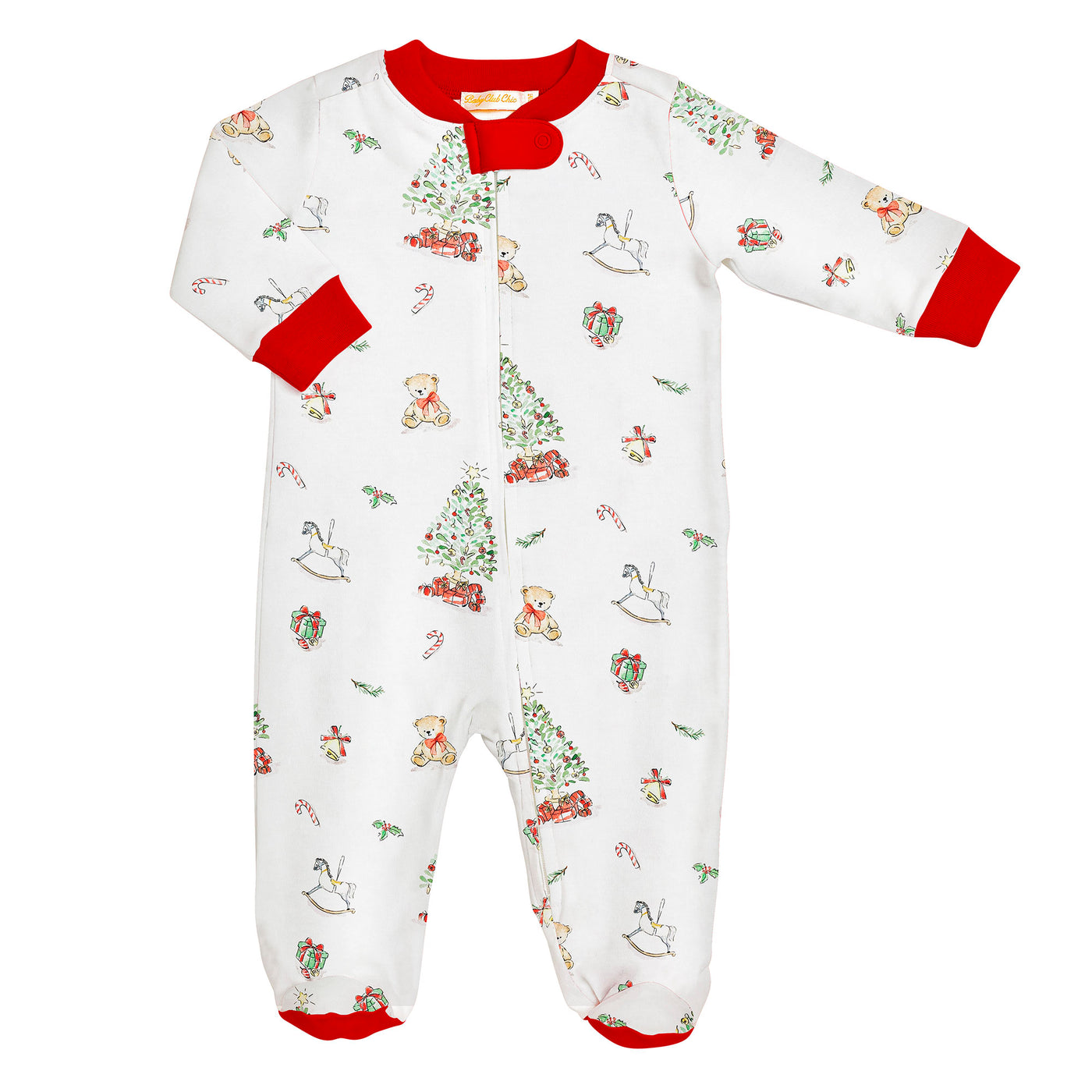 Zipped Footie - Christmas Tree