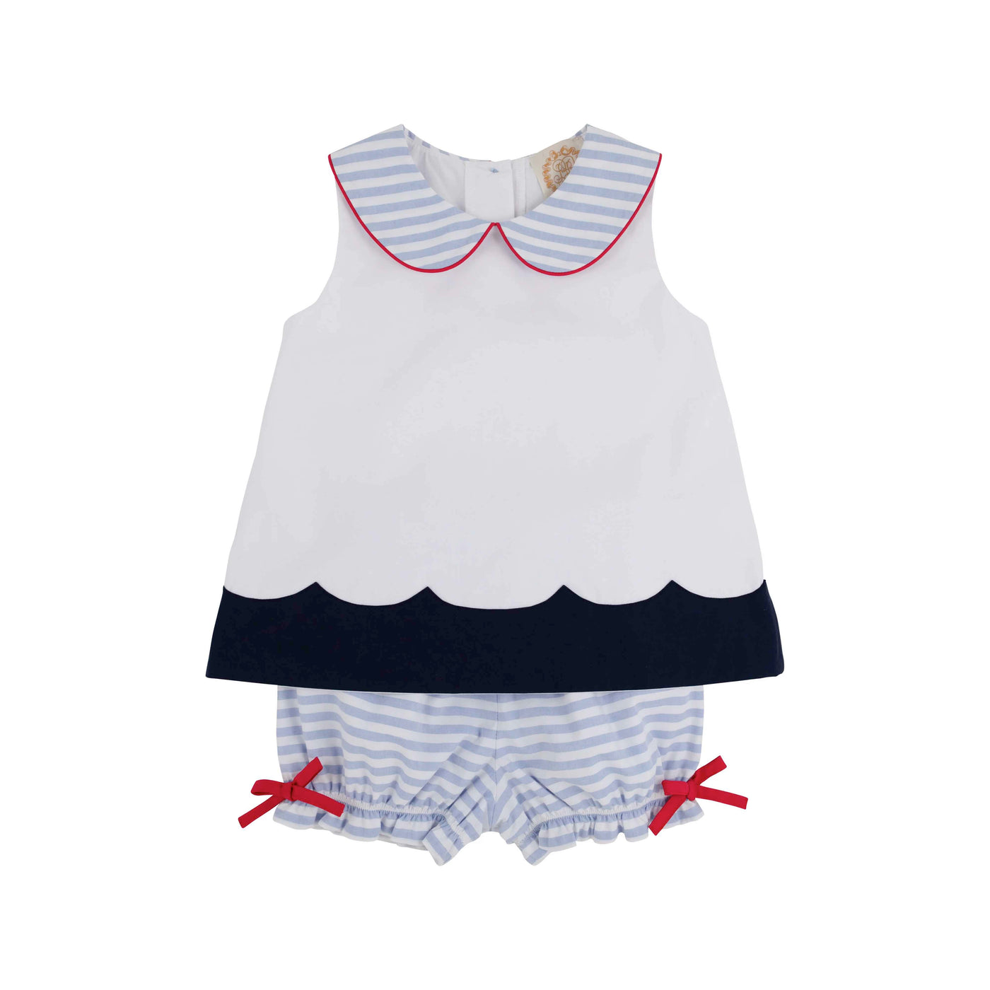 Colleen's Colorblock Set - Worth Avenue White with Nantucket Navy, Richmond Red, & Park City Periwinkle Stripe