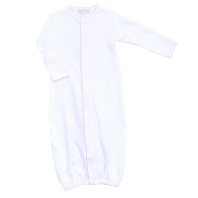Converter Gown and Hat SET - White with Pink