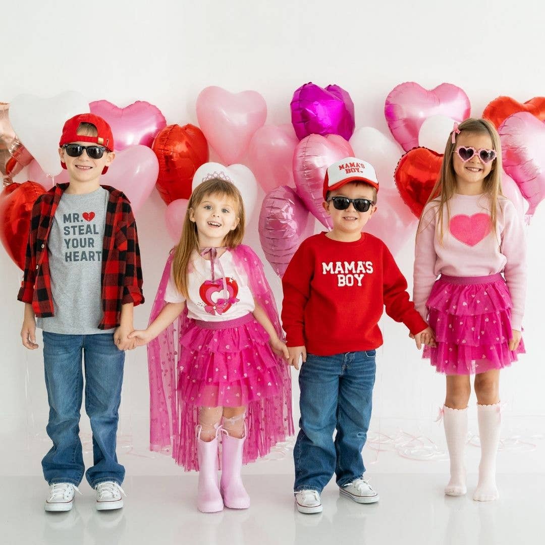 Heart Sequin Patch Valentine&