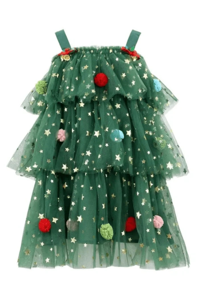 Christmas Starry Tulle Dress