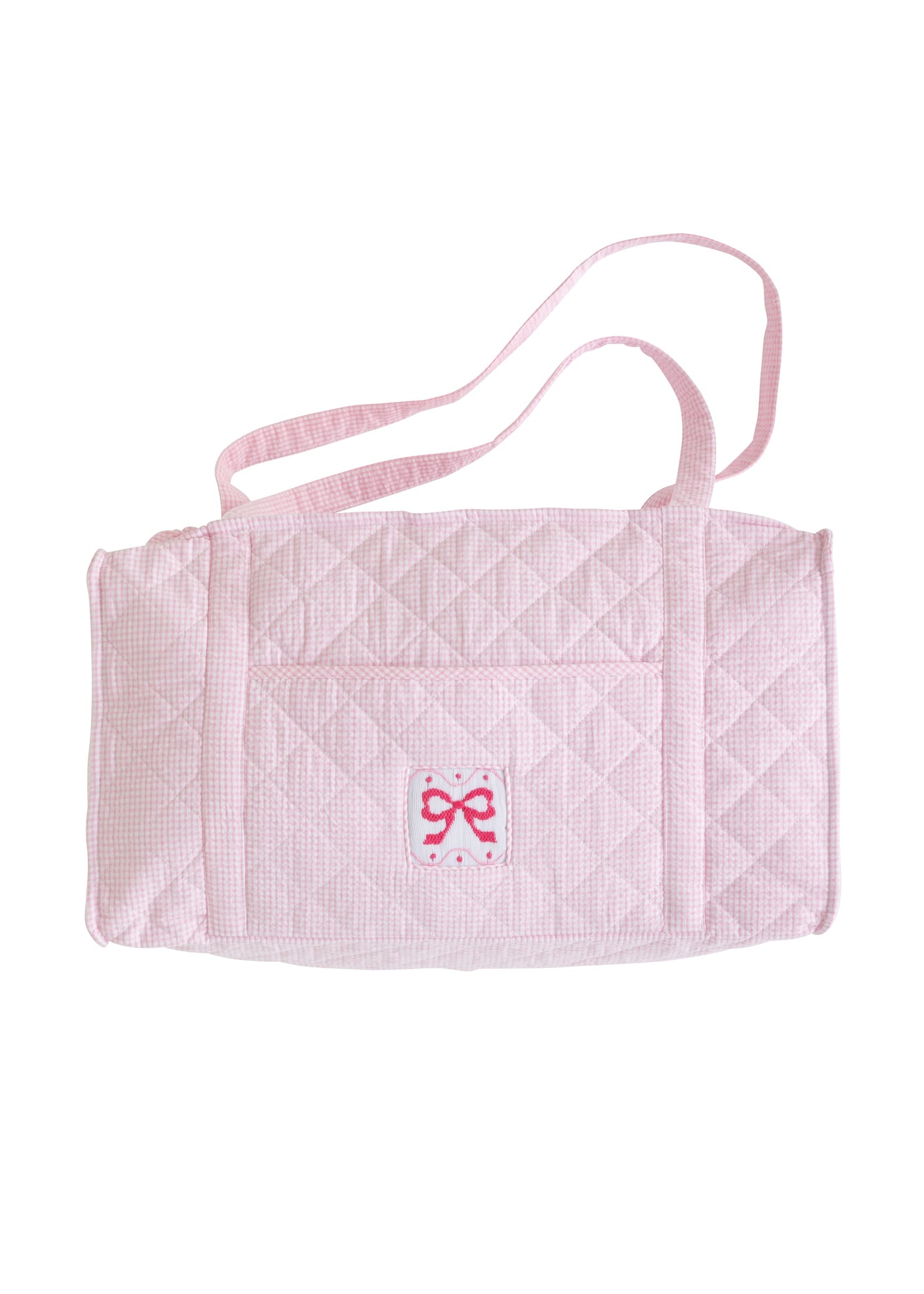 Little English Quilted Duffle - Pink Bow