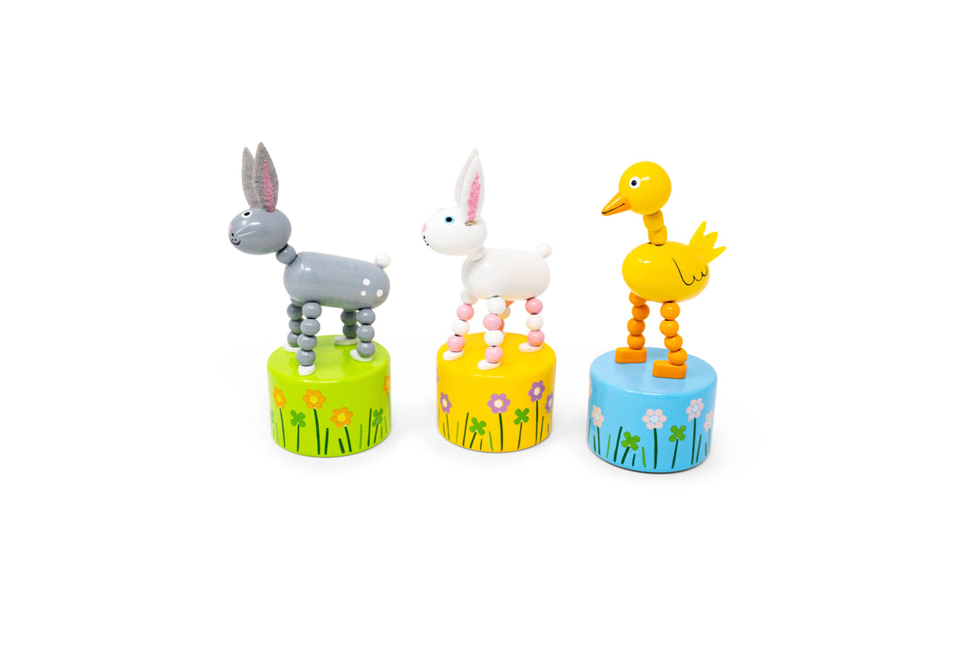 Duck &amp; Bunny Push Puppet