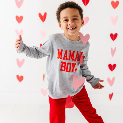 Mama's Boy Shirt - Gray