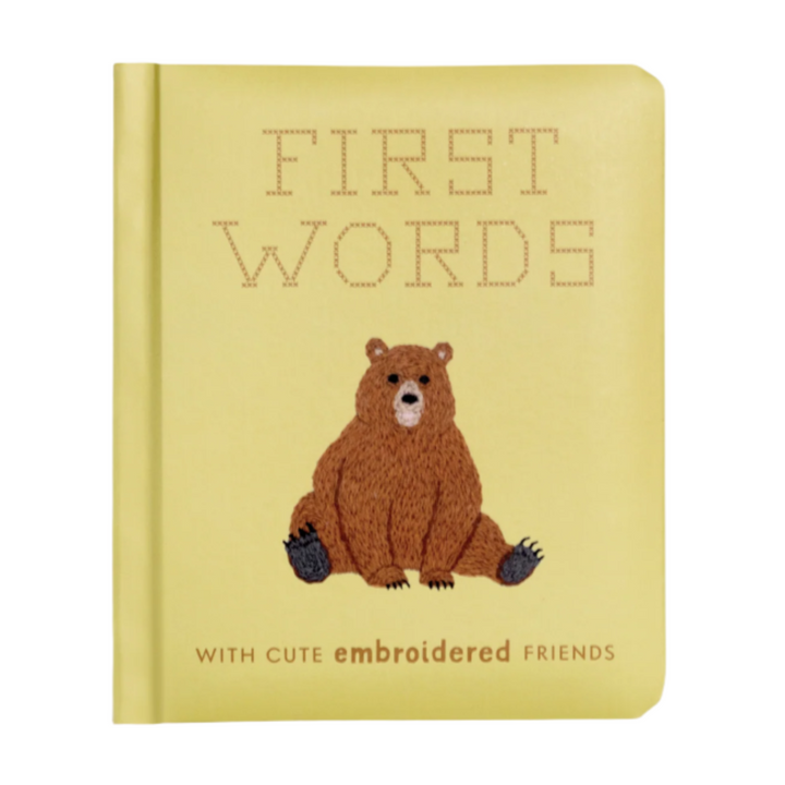 First Words w/ Cute Embroidered Friends