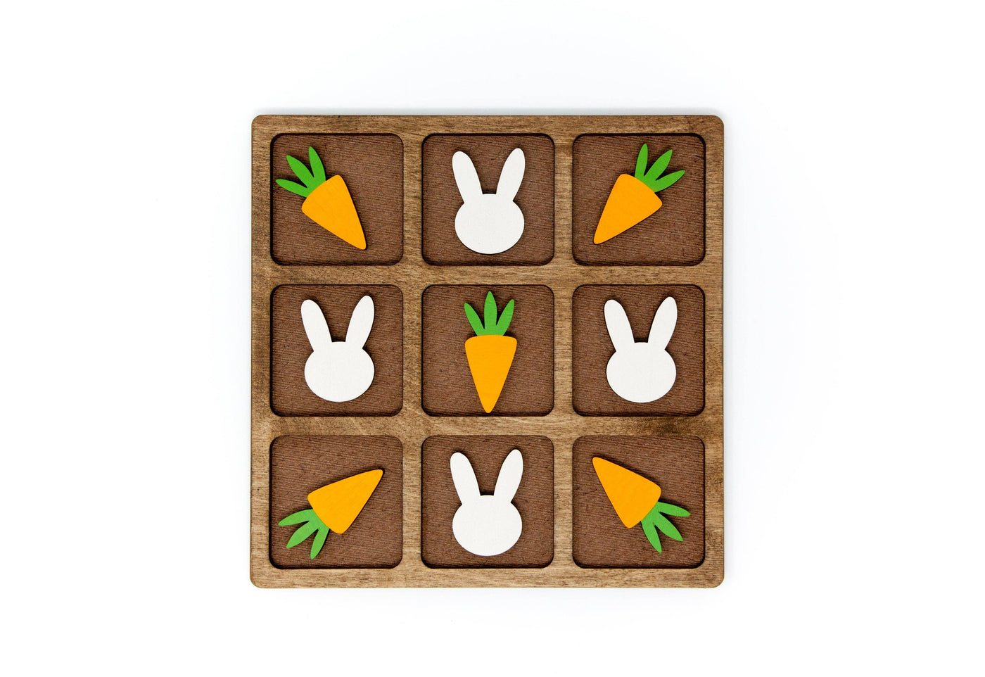 Tic-Tac-Toe Board - Bunny vs. Carrot