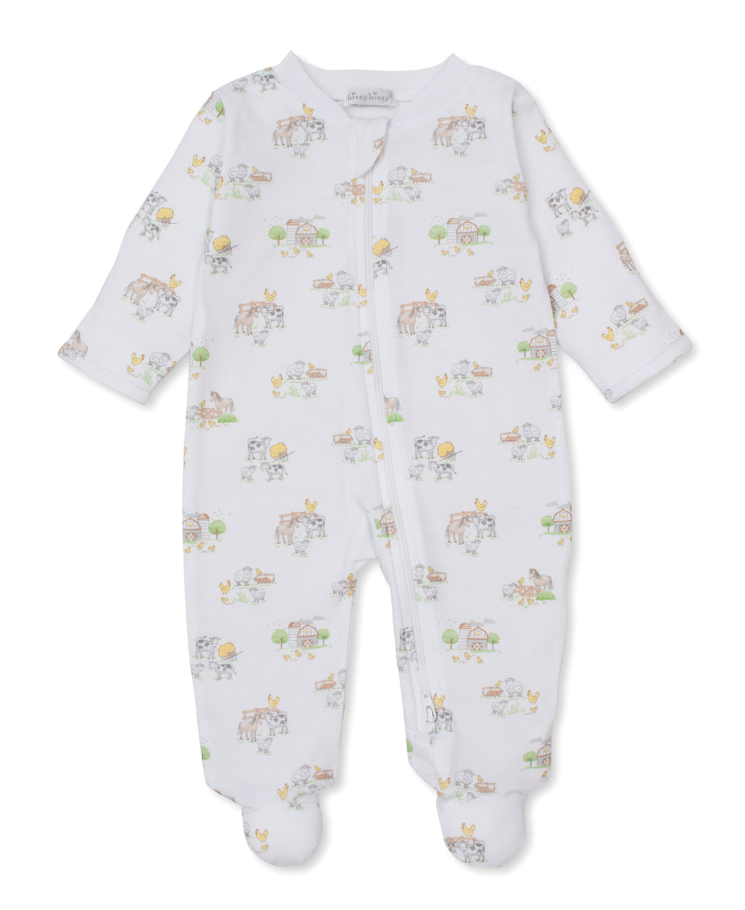 kissy kissy footie Zipped - Fun on the Farm
