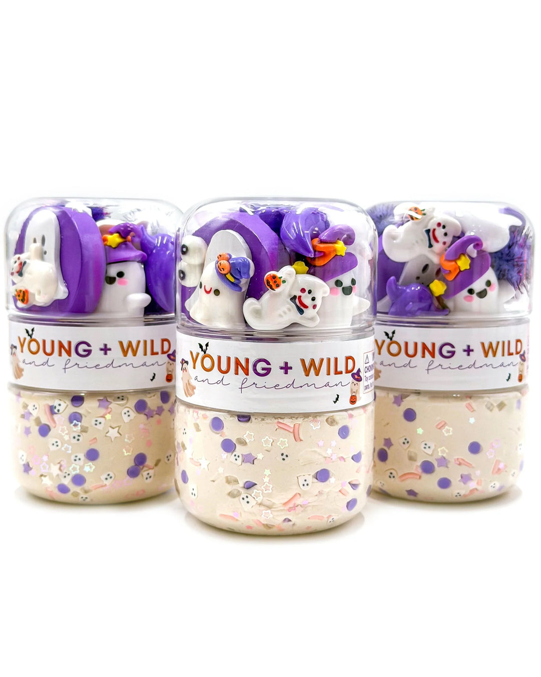 young wild friedman Grab & Go Dough Jar - Ghost