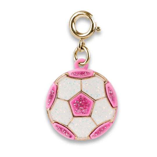 Charm - Gold Glitter Soccer Ball