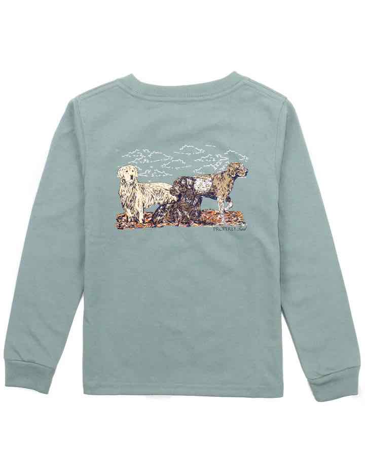 T-Shirt Long Sleeve - Hunting Dogs