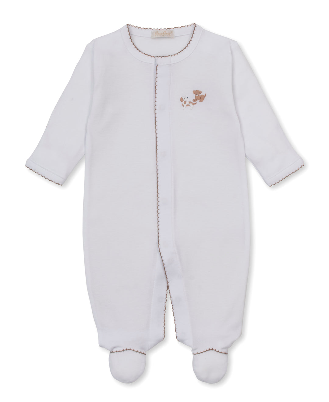 kissy kissy Footie w/ Hand Embroidery - Puppy Paws
