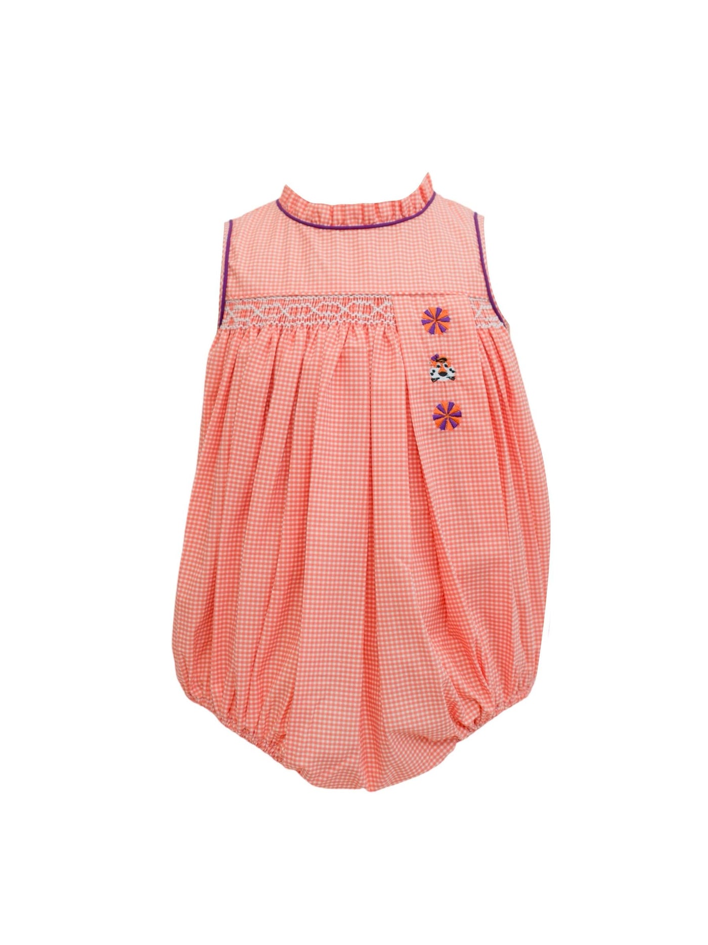 Gingham Spirit Trio Bubble - Orange/Purple