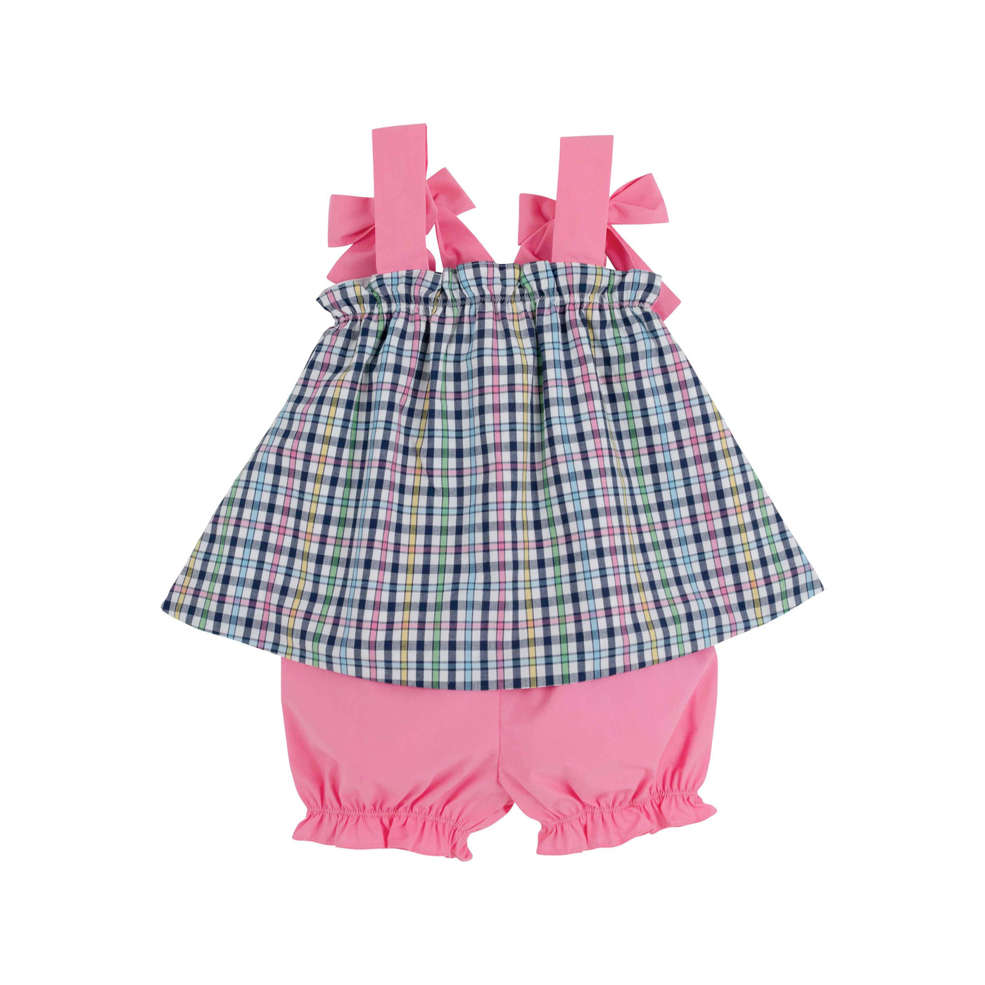 Lainey's Little Set - Pier Pointe Plaid with Hamptons Hot Pink