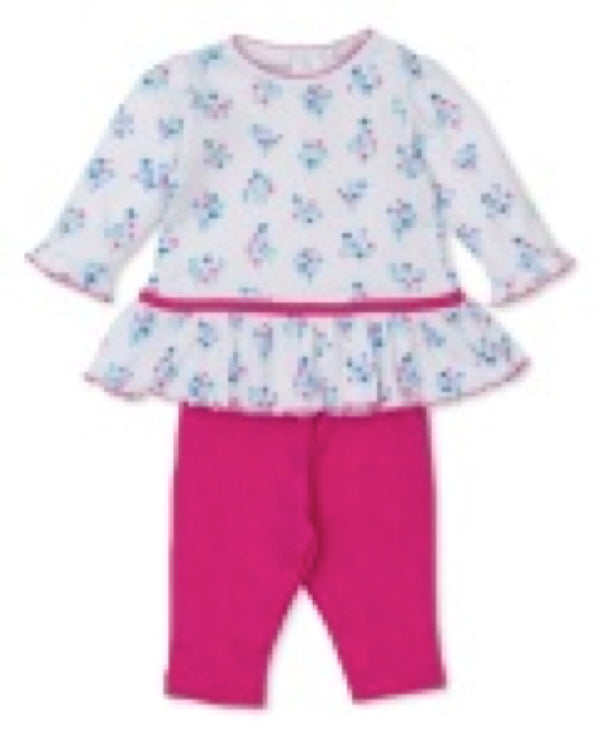 Legging Set - Flowering Winter Blues