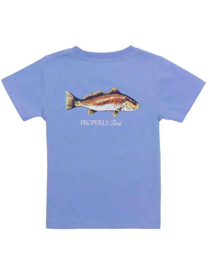 T-Shirt Short Sleeve - Redfish - Light Blue