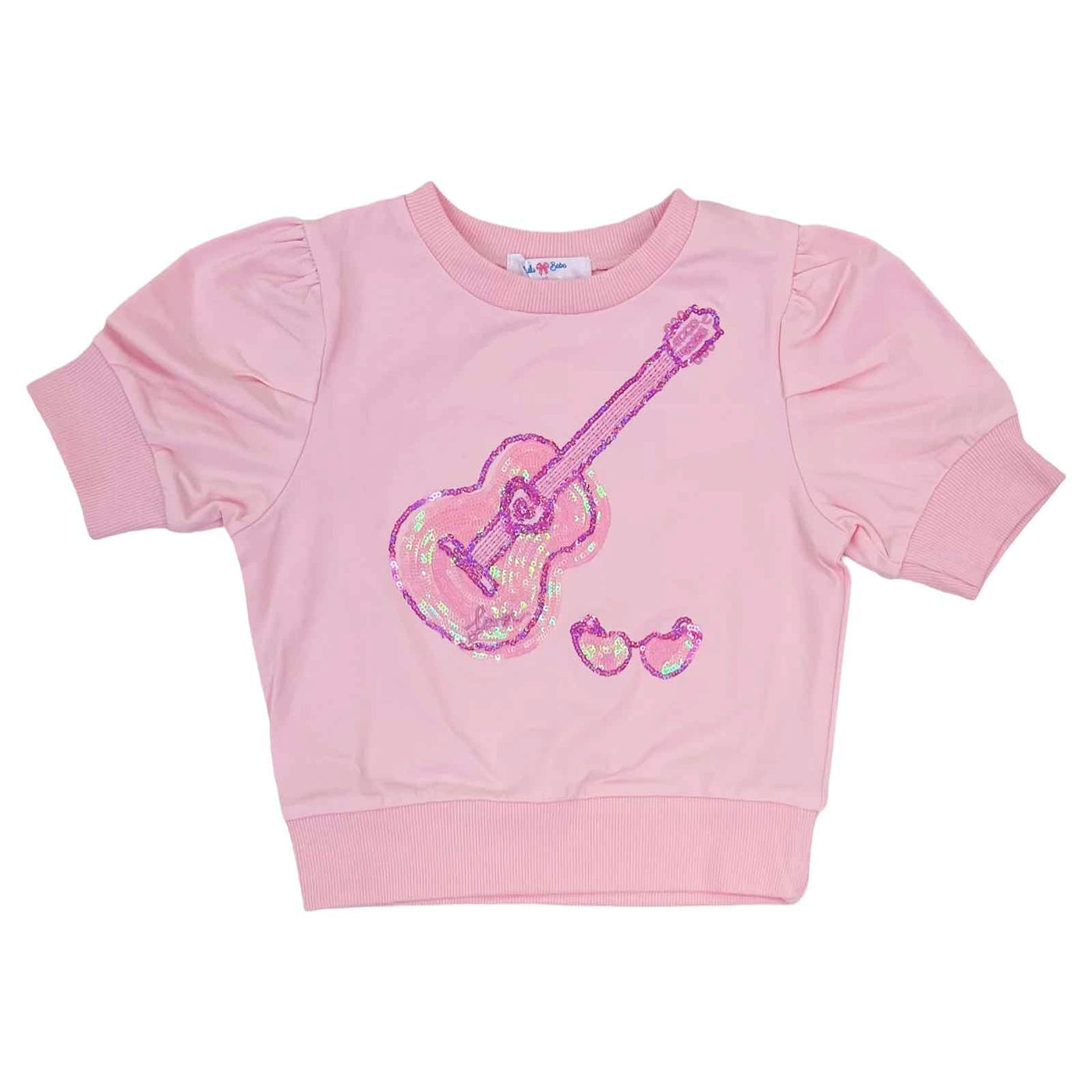 Lily Sequin Puff Shirt - Guitar