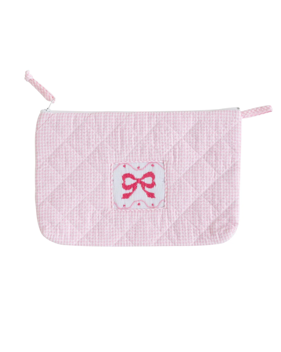 little english Quilted Cosmetic bag - pink bow