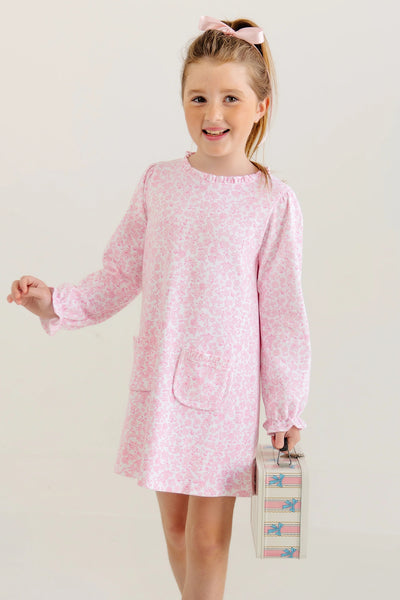 Long Sleeve Lizzie's Luxe Leisure Dress - Greenville Garden